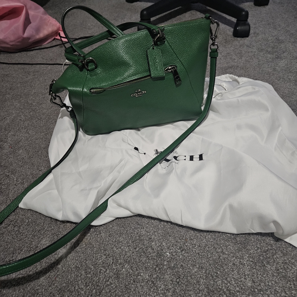 Coach Green Leather Women's Bag